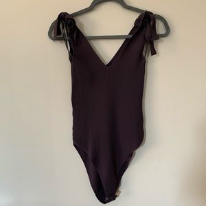 Wishlist Eggplant Bodysuit